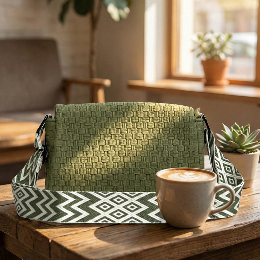 Premium Green Crossbody Bag