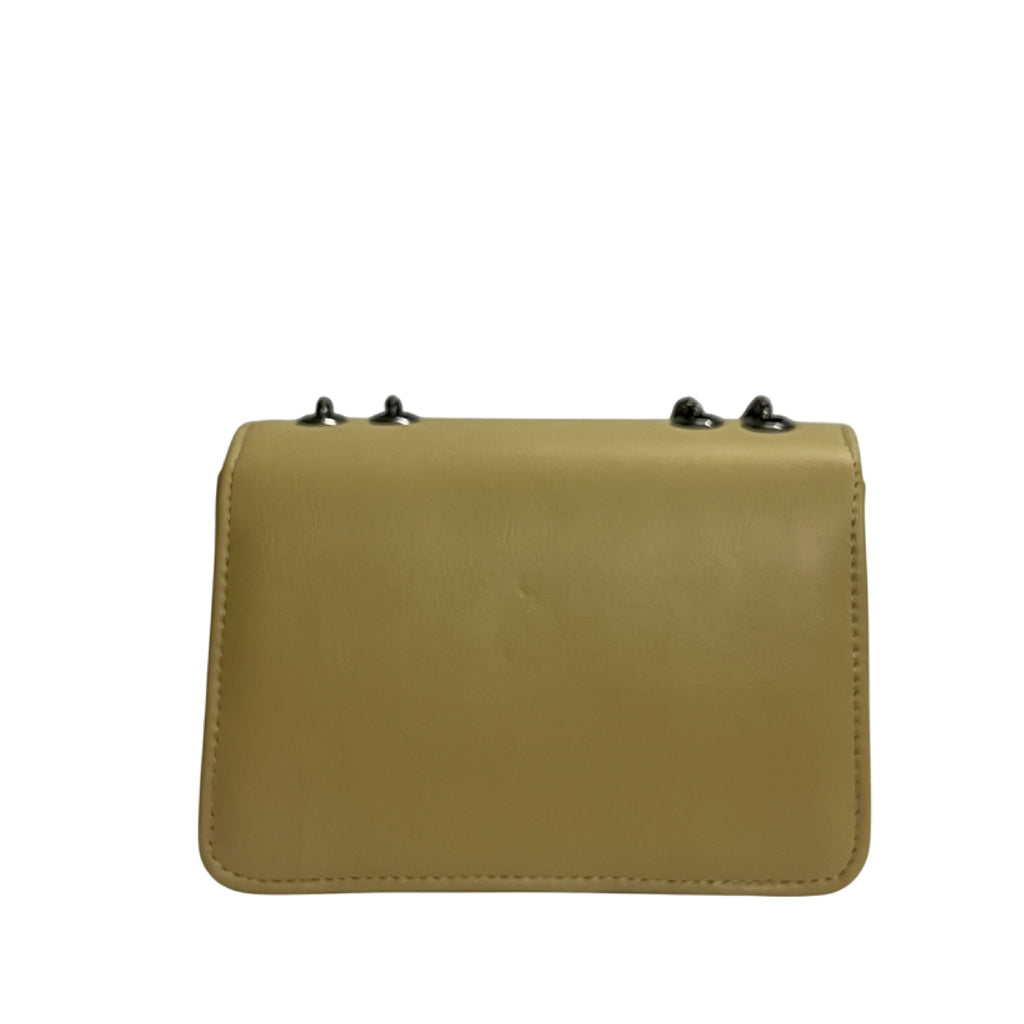 Minimalist Cream Crossbody with Serpent Emblem