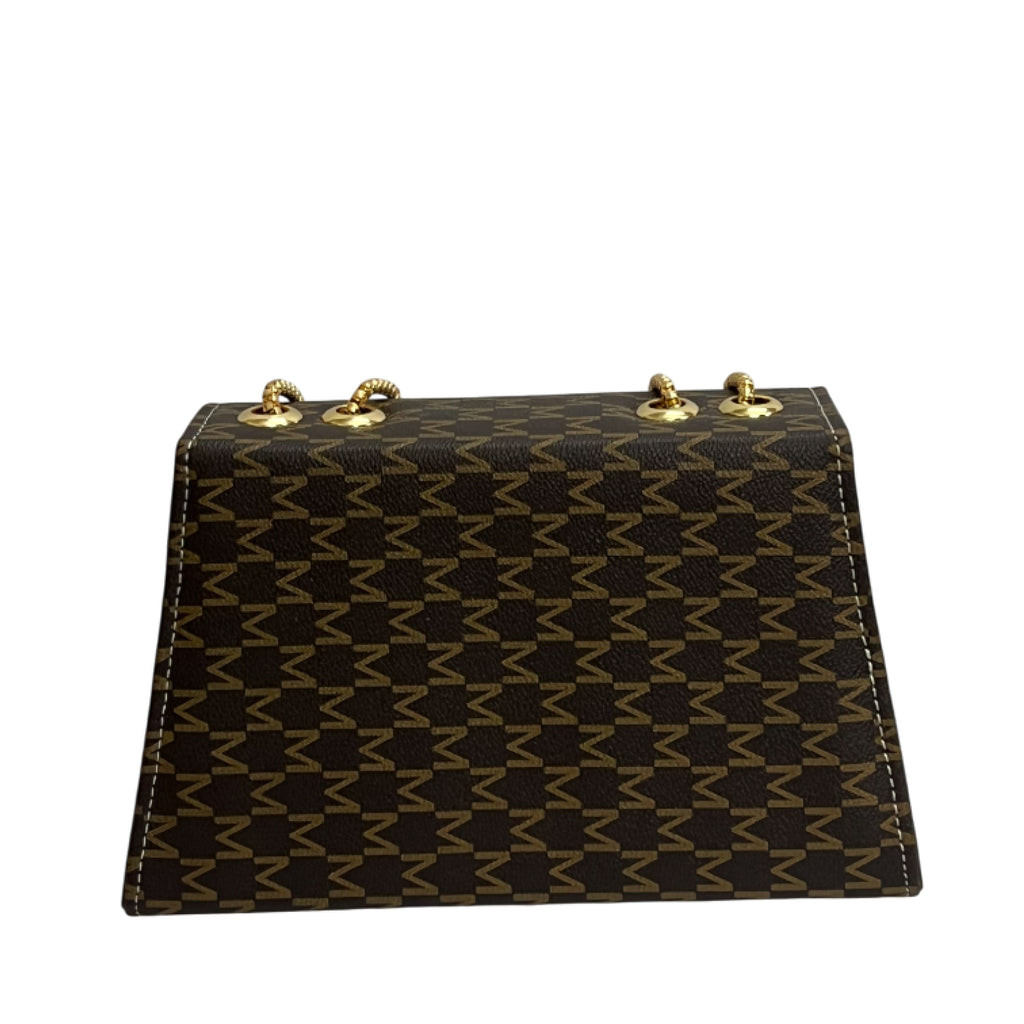 Geometric Chain Shoulder Bag