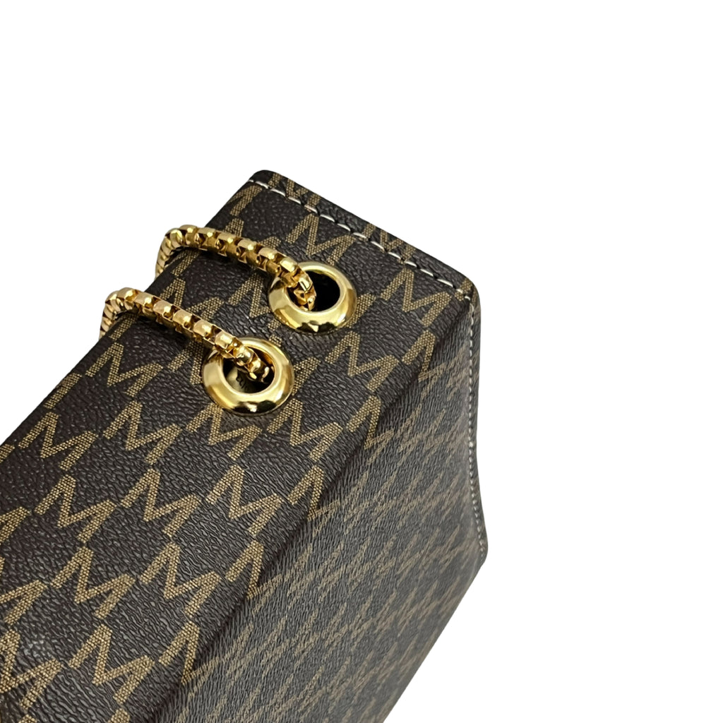 Geometric Chain Shoulder Bag