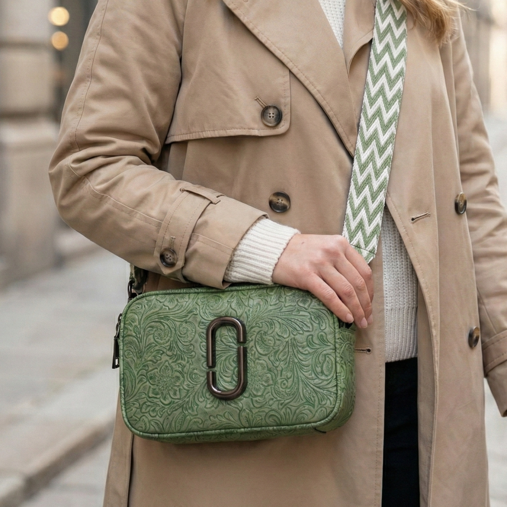 Premium Sage Green Crossbody Bag