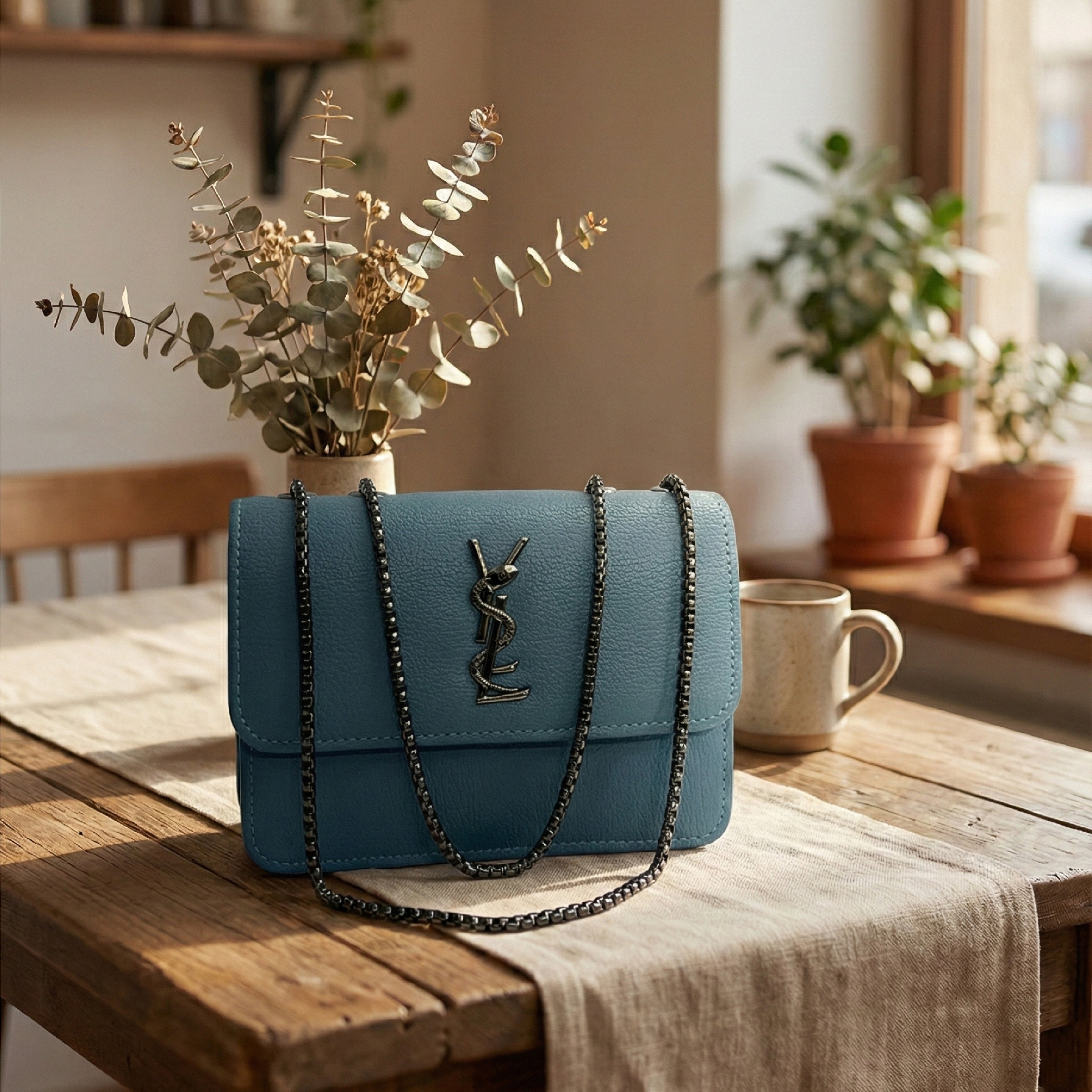 Monogram Geo-Frame Shoulder Bag