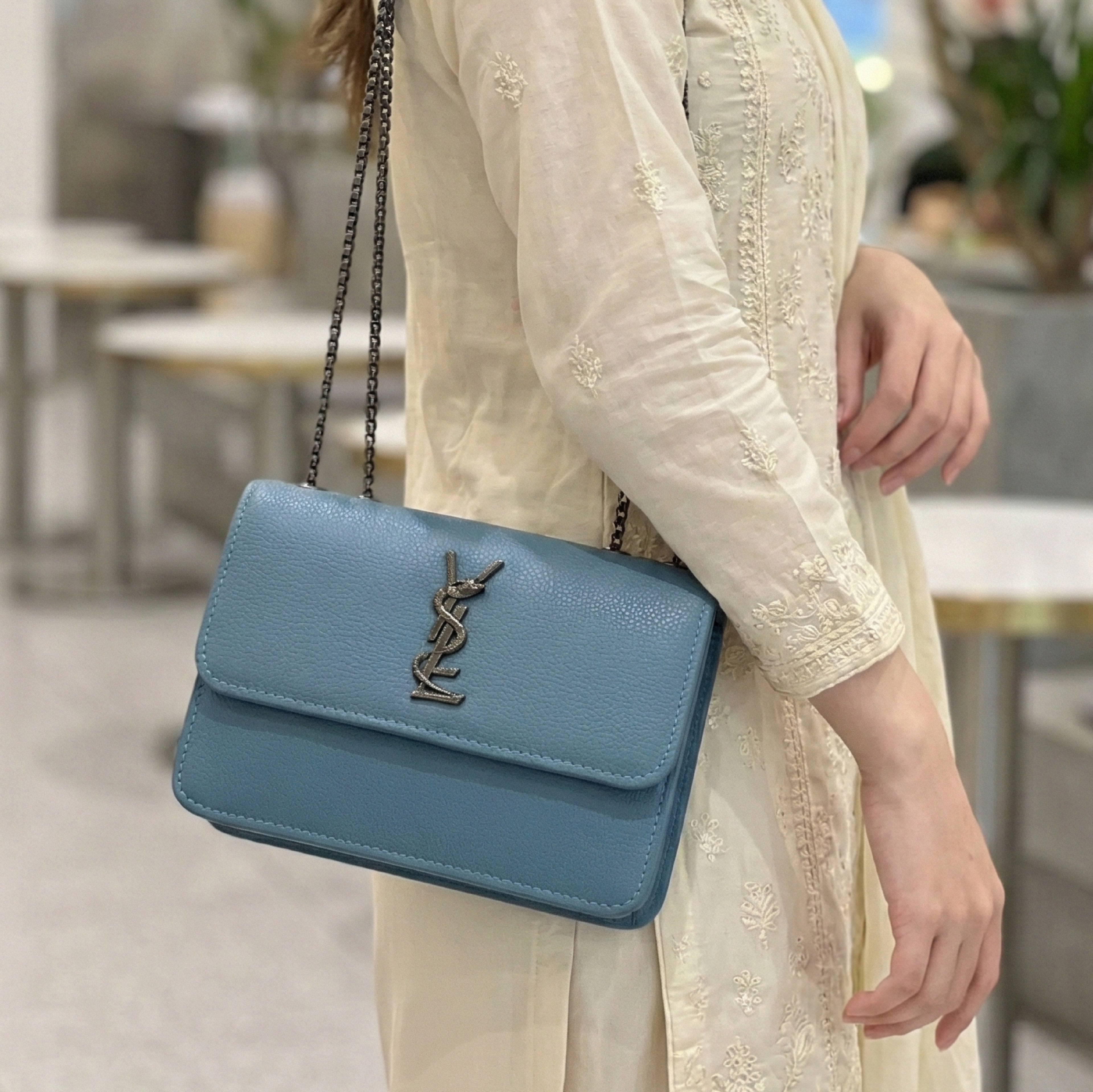 Monogram Geo-Frame Shoulder Bag