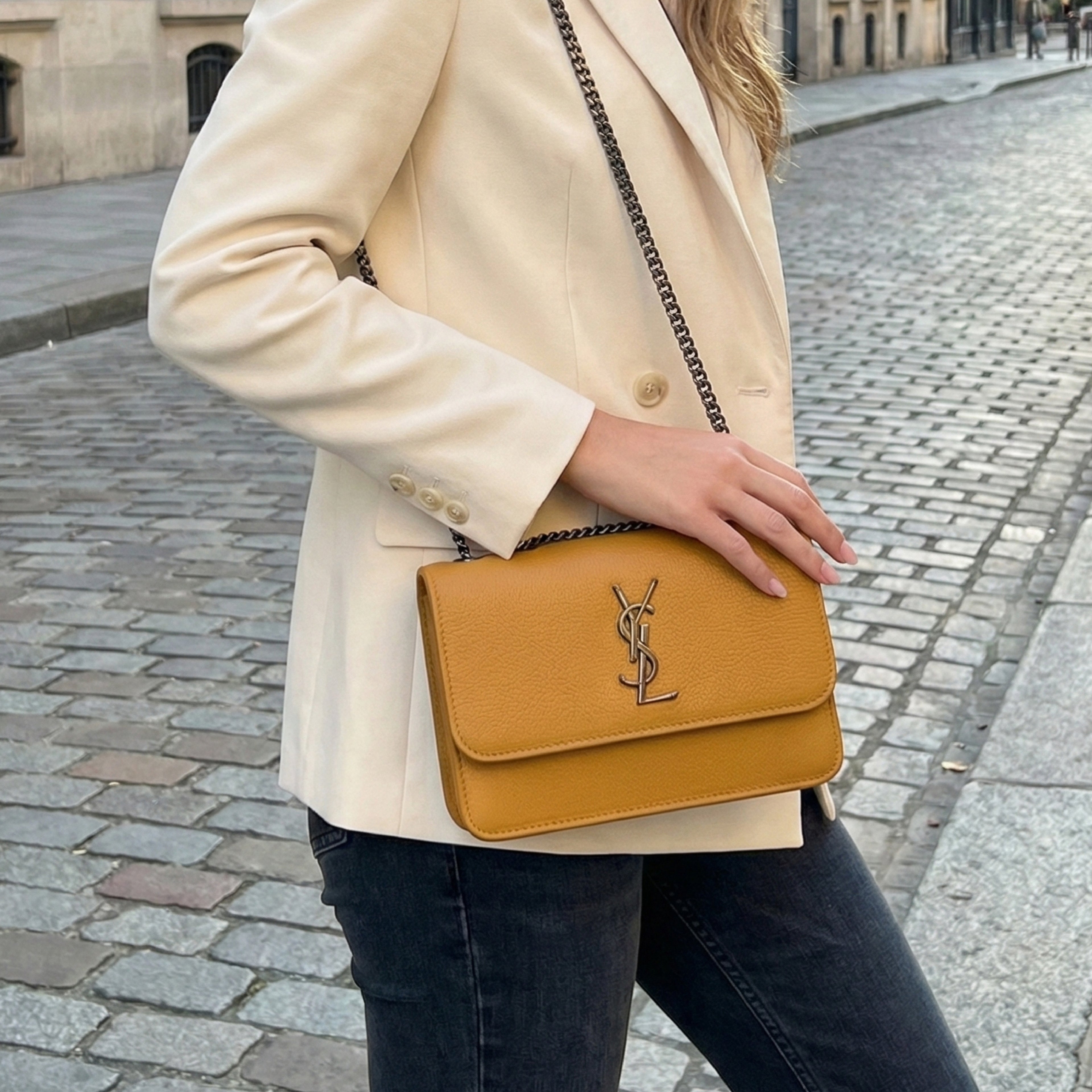 Gold-Frame Clutch Wallet