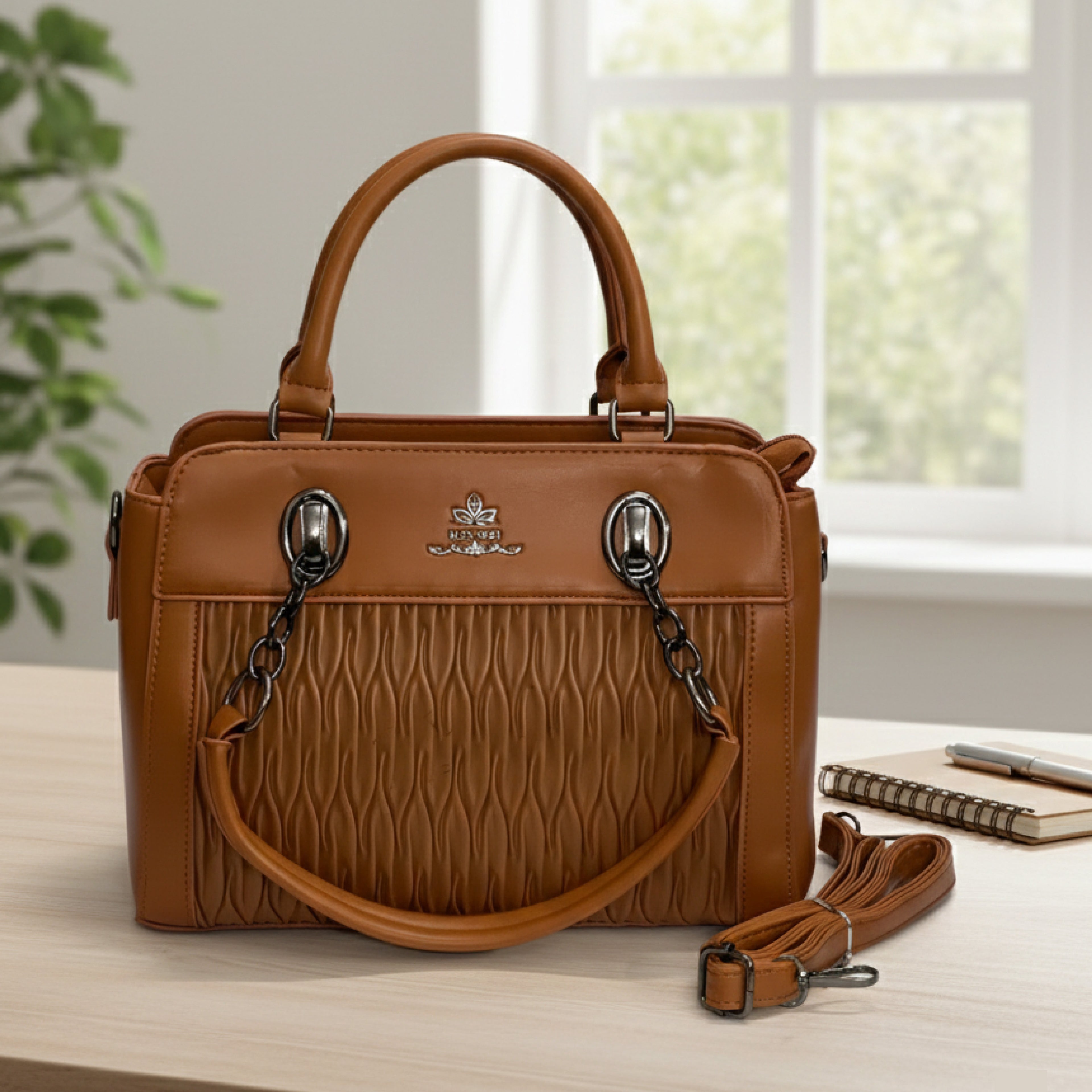 The 'Urban Weave' Structured Satchel: Classic Style with a Modern Twist