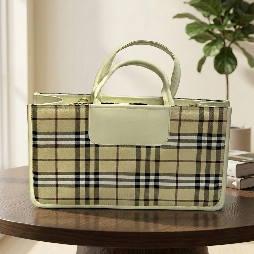 The Classic Check Structured Tote: Timeless Elegance, Everyday Function