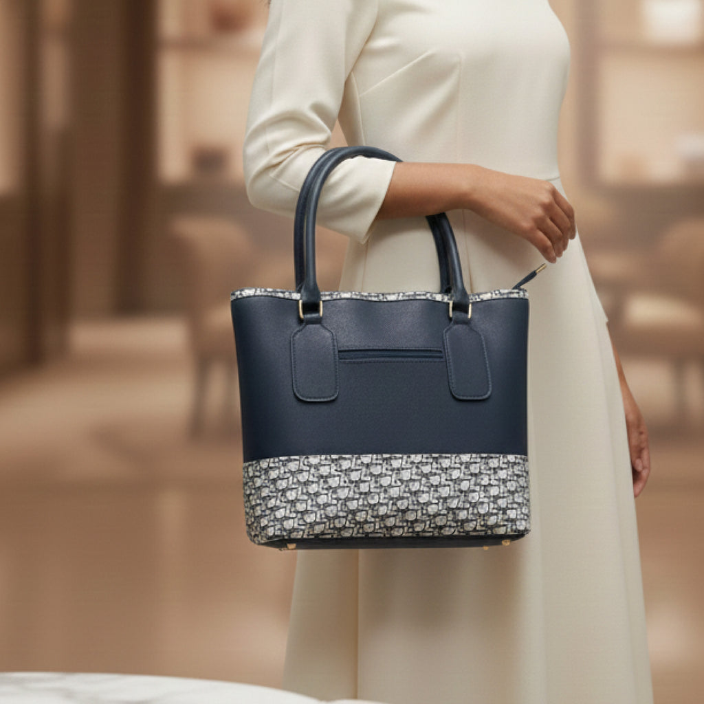 Signature Monogram Architectural Shoulder Bag