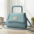 U.S. Polo Assn. Light Blue Faux Leather Mini Satchel