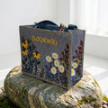 Sookhri Hand-Embroidered Blue Jute Tote Bag