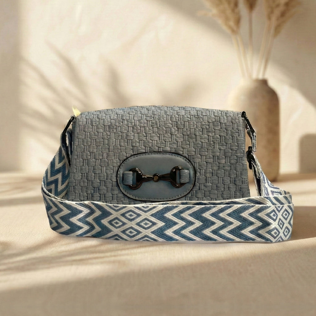 Premium Light Blue Crossbody Bag