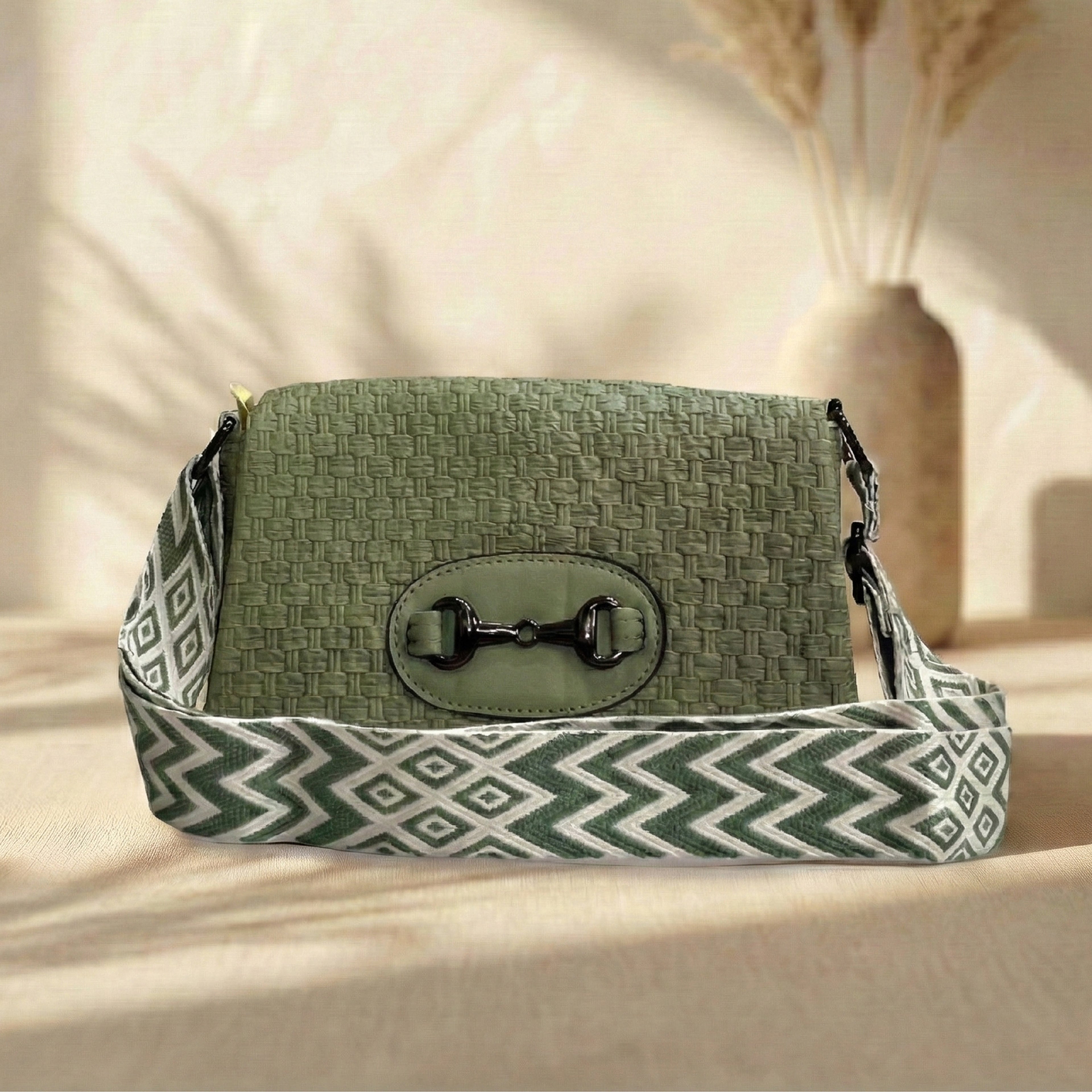 Premium Green Crossbody Bag